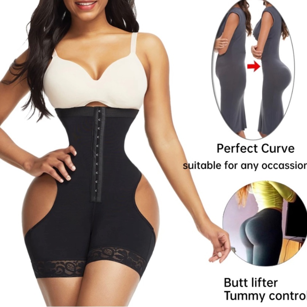 HEXIN High Waist Butt Lifter Tummy Control Panties Booty Lift Pulling Underwear